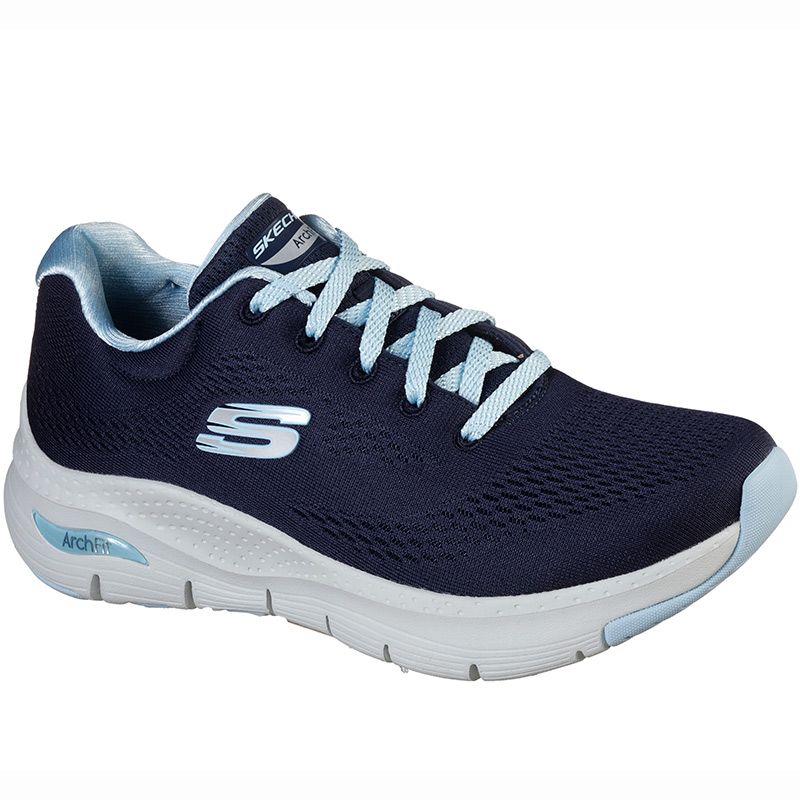 skechers blue running shoes