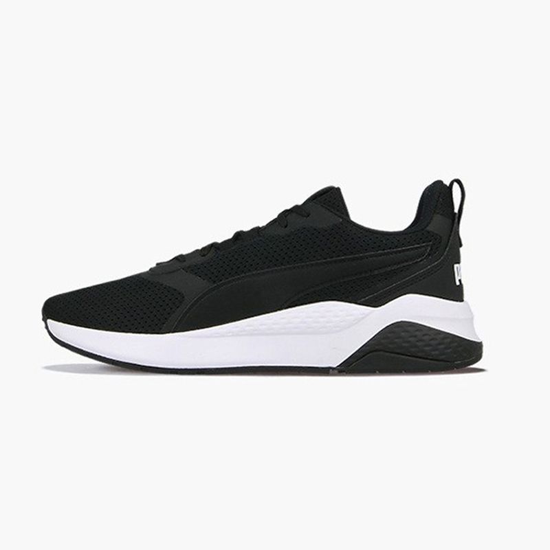 puma sneakers black white