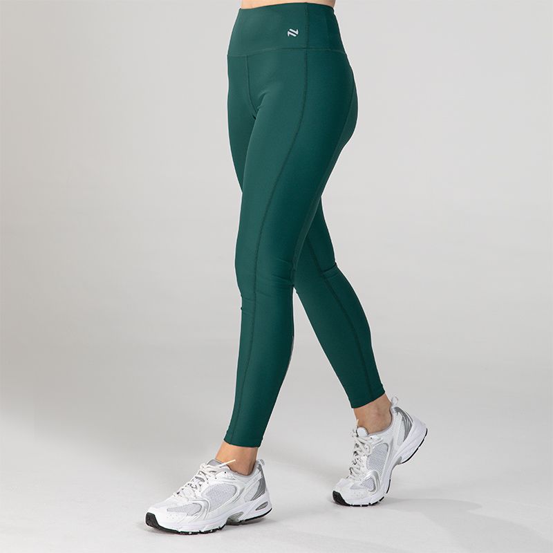 O'Neills Women's Riley Full Length Leggings Green / Silver