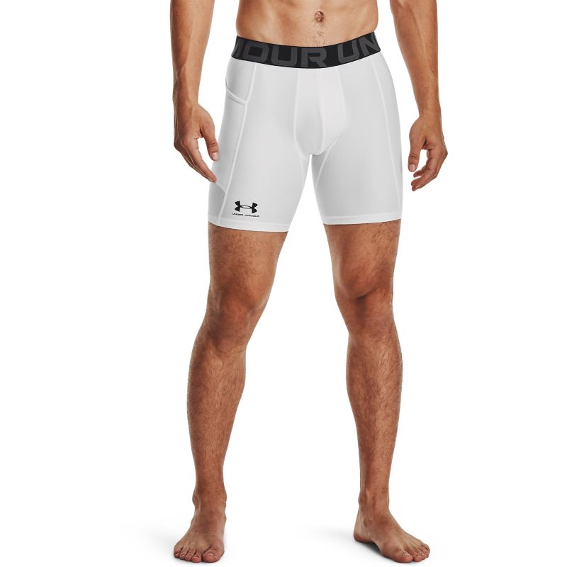 Under Armour Men's HeatGear® Armour Compression Shorts White / Black |  oneills.com - US