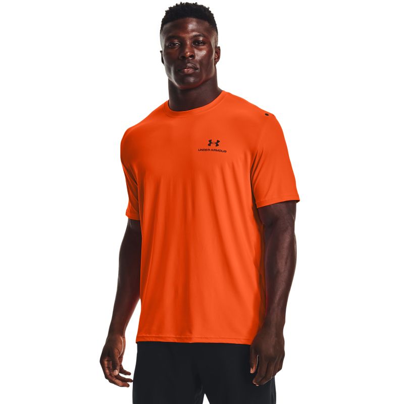 Under Armour Men's RUSH™ Energy T-Shirt Blaze Orange / Black