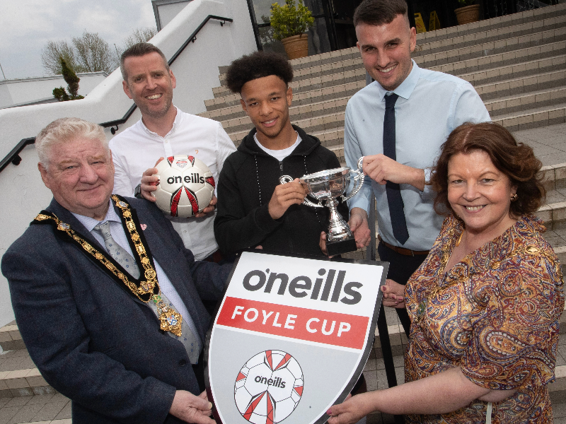 Local Liverpool Academy star Trent Kone-Doherty launches record-breaking O’Neills Foyle Cup 2024 